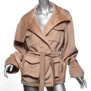 BAZILIKA Camel/Rose Wool Coat